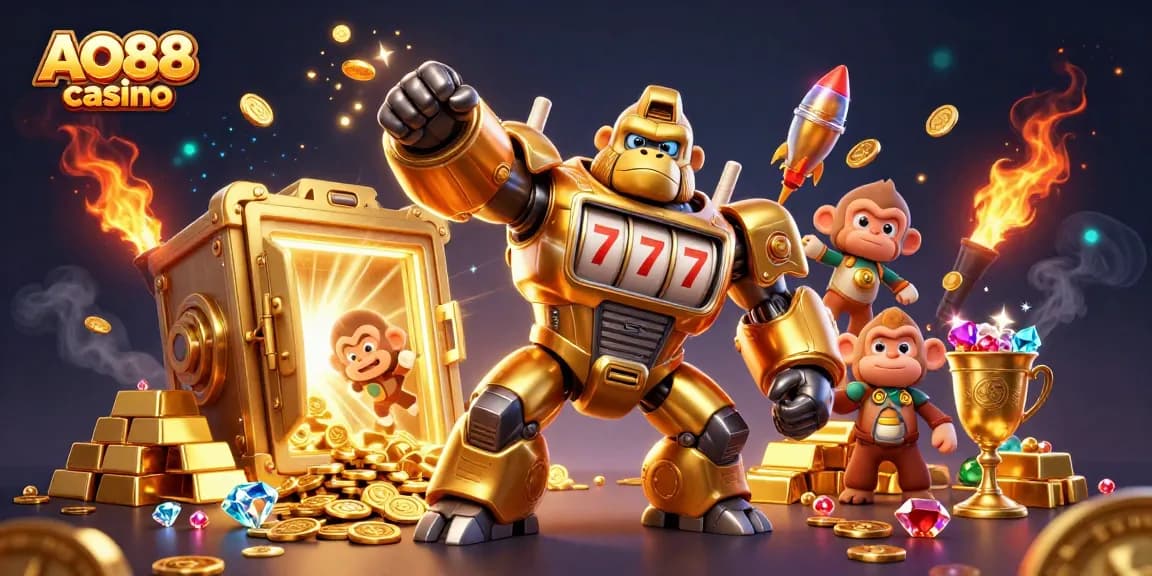 Experience the thrill at AO88 casino with dynamic gaming elements and vibrant visuals.