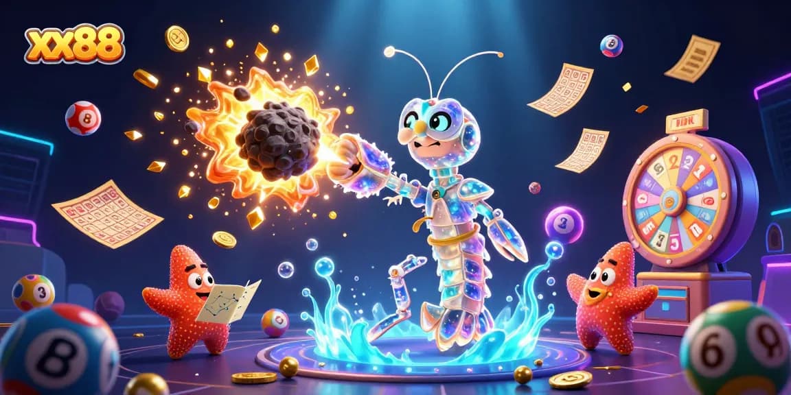 Experience the excitement of xx88 while playing vibrant lottery games amidst treasures and adventures.
