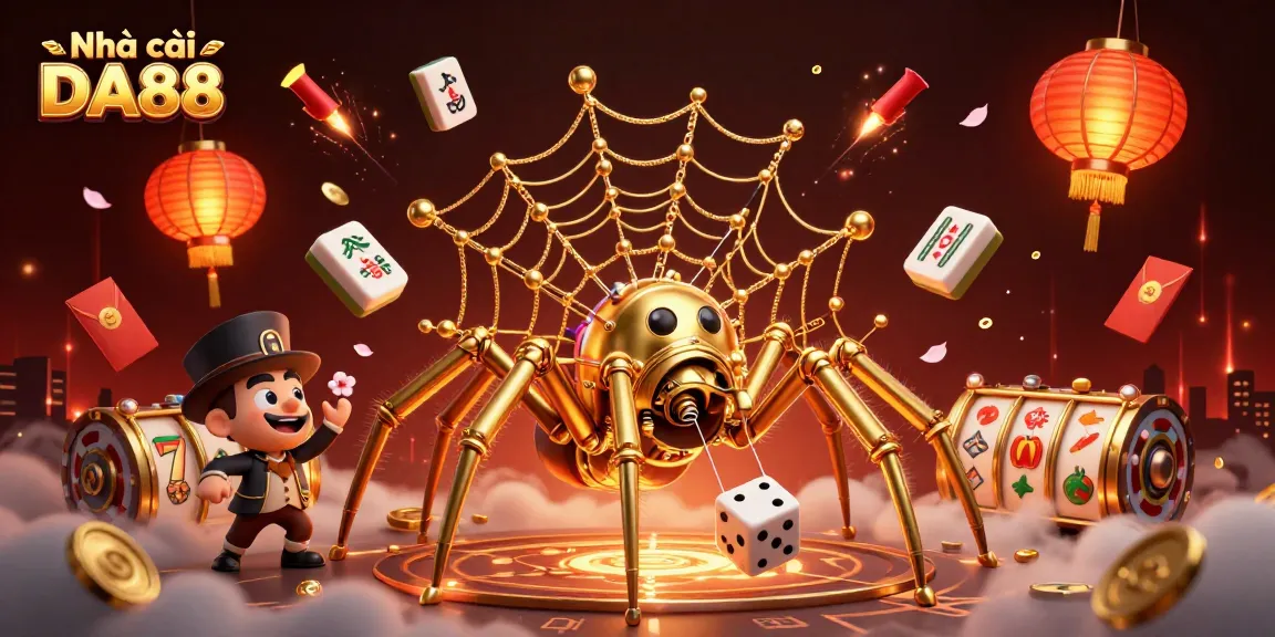 Engage with Nhà cái DA88's exciting slots featuring golden chains and dynamic gambling elements.