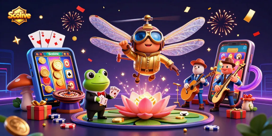 Socolive showcases thrilling gambling action with immersive 3D characters and vibrant casino elements.