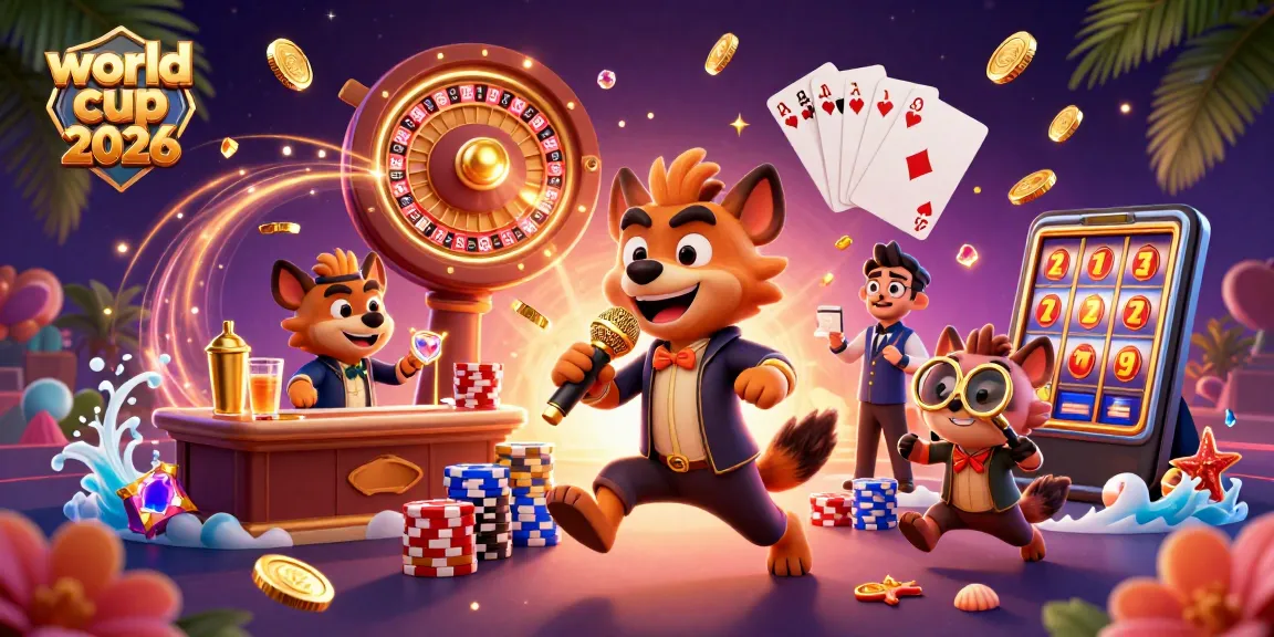Experience the excitement of world cup 2026 by enjoying thrilling casino elements in a vibrant scene.